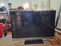 Front view of Sony 42-inch TV on stand