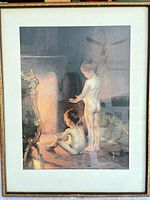 Front view of framed print showing full artwork and frame