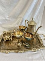 Full set on tray showing all components