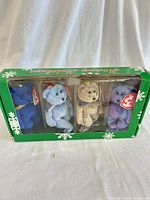 Boxed set of four Ty Clubby bears front view