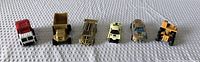 All six vehicles lined up for overview