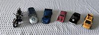 All seven vehicles side-by-side