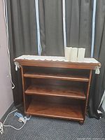 Full view of bookshelf front and top