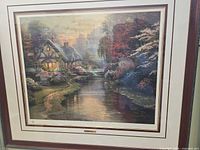 Framed print showing full artwork, frame and matting