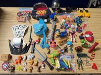 Table view showing all assorted toys and novelties