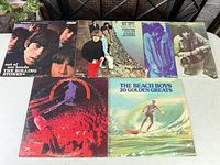 All six LP covers laid out in two rows