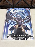 Front cover of bagged X-Men comic