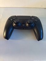 Front view of Sony DualSense controller showing buttons, sticks and touchpad