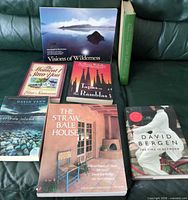 All seven books front covers visible