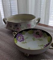 Both Nippon bowls showing size and shape difference