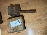 wooden mold and mallet overview