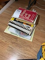 Stack of cookbooks