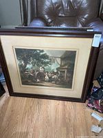 Full view of framed print showing size and frame