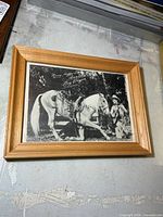 Full view of framed Roy Rogers photograph on wall