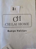 Factory packaging labelled Chilai Home Banyo Halıları