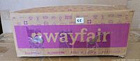 Wayfair-branded cardboard box containing Jaycomey ceiling light