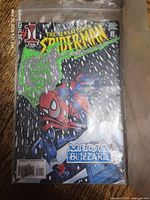 Front cover of The Sensational Spider-Man #1 in plastic bag