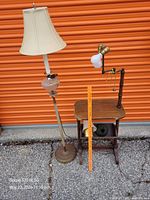 Both lamps side by side for scale, includes ruler