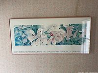 Straight-on view of framed Bukovnik exhibition print