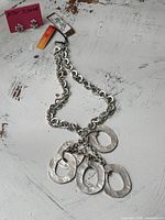 Necklace and earrings overview