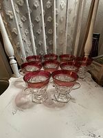 Front angle showing multiple King’s Crown punch cups