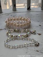 All three bracelets showing designs and clasps