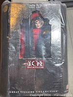 Front view of sealed Cruella De Vil Barbie box