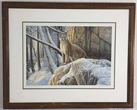 Frontal view of framed limited edition print