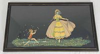 Front view of framed lithograph