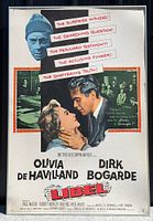 Frontal view of complete framed poster showing graphics and credits