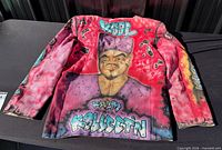Full view of hand-painted rapper coat