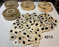 Wide view of loose slides and four carousel trays