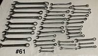 Full layout of all wrenches in lot