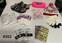 Entire lot laid out showing all items