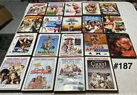 Full layout of 21 DVDs including mainstream titles and Roger Corman Classics
