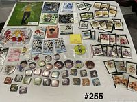 Overview of entire lot spread on table