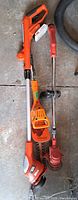 Both cordless tools, battery and attachments overview
