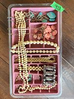 Full tray overview showing all jewelry items