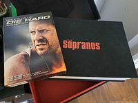 Die Hard Collection slipcase and Sopranos presentation box closed