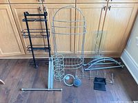 Group shot of all bathroom organizers laid out on floor