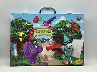 Closed Crayola metal art case front graphic