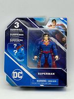 Front of sealed package showing Superman figure and DC branding