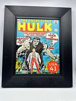 Front view of framed Hulk #1 print