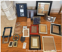 overview of all frames laid on floor