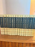 Encyclopedia volumes A–N displayed spine-out