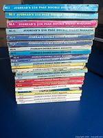 Stack of 22 Jughead's Double Digest Magazine issues with visible spine numbers 2-34