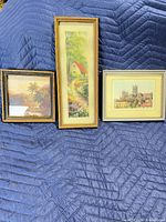 Overall view of all three framed prints