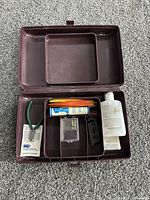 Case open showing tray and contents