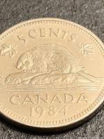 Reverse showing beaver design, denomination and date