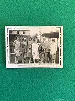 Full view of photograph on green background